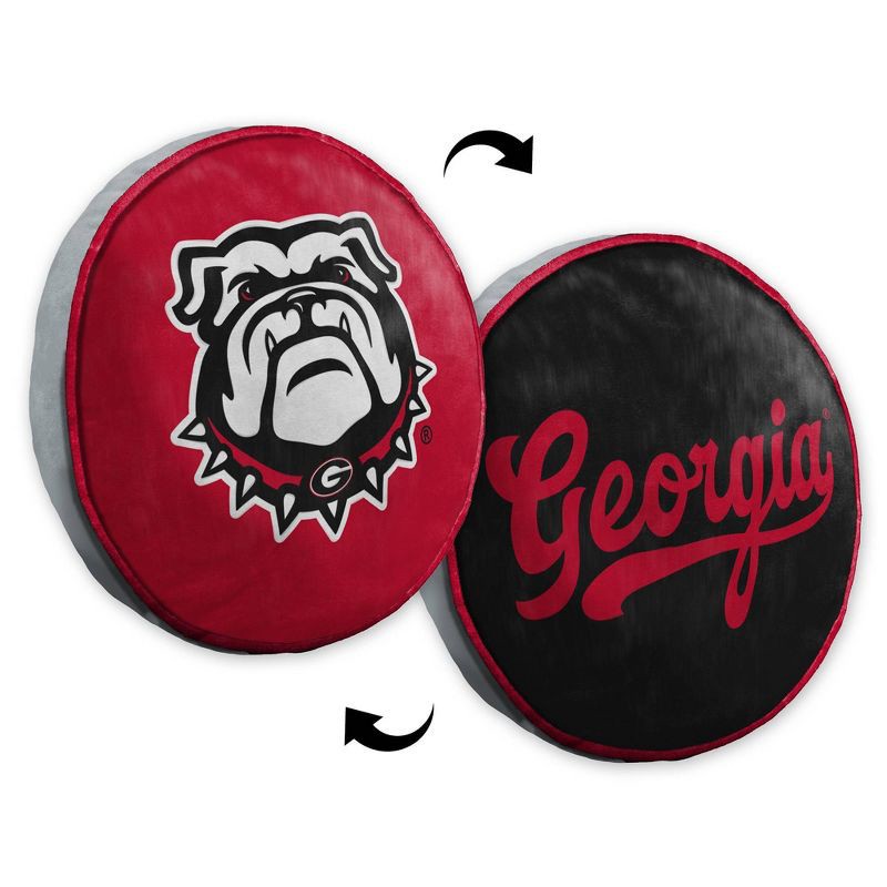 slide 4 of 5, NCAA Georgia Bulldogs 15" Circular Cloud Pillow, 1 ct
