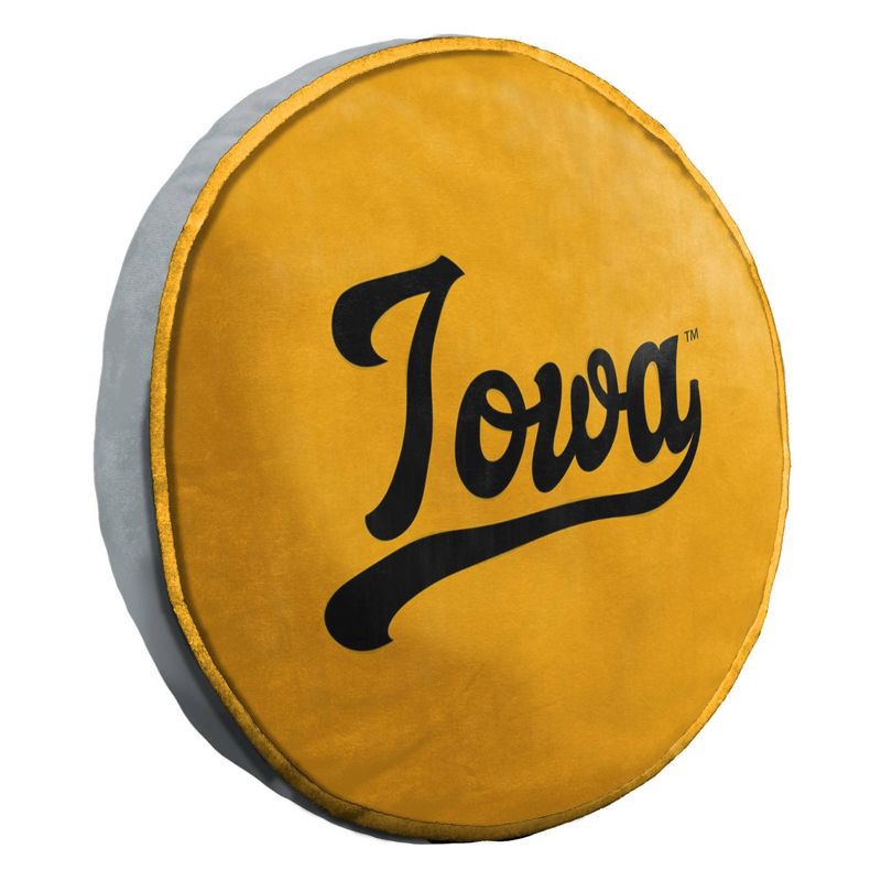 slide 2 of 5, NCAA Iowa Hawkeyes 15" Circular Cloud Pillow, 1 ct