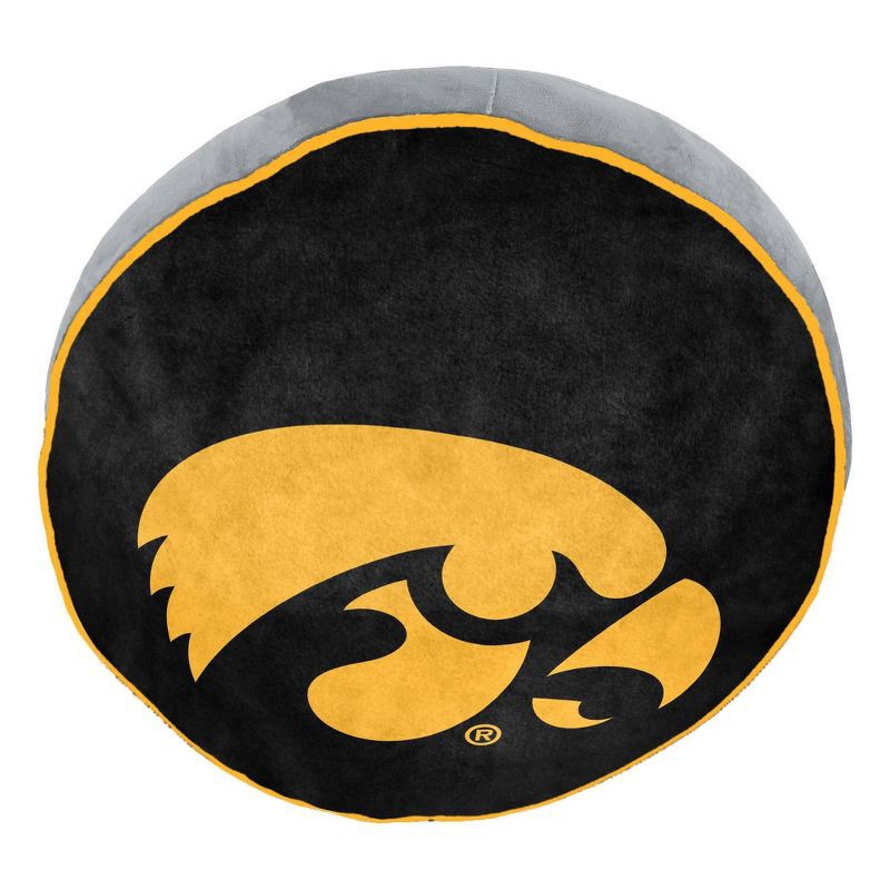 slide 3 of 5, NCAA Iowa Hawkeyes 15" Circular Cloud Pillow, 1 ct