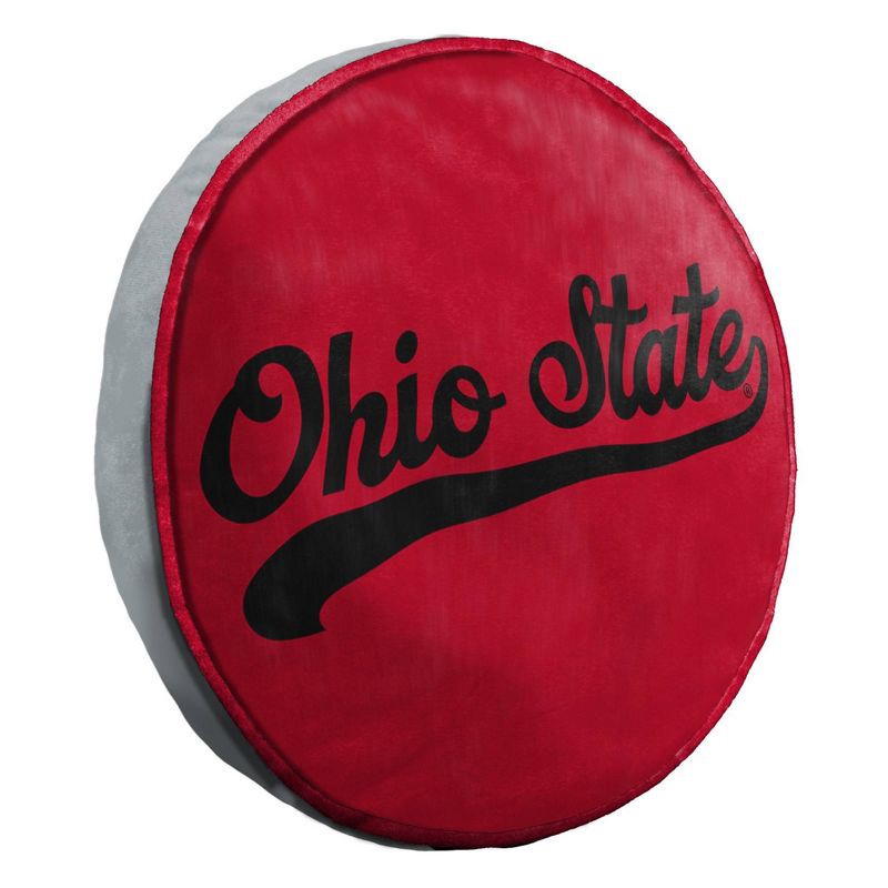 slide 2 of 5, NCAA Ohio State Buckeyes 15" Circular Cloud Pillow, 1 ct