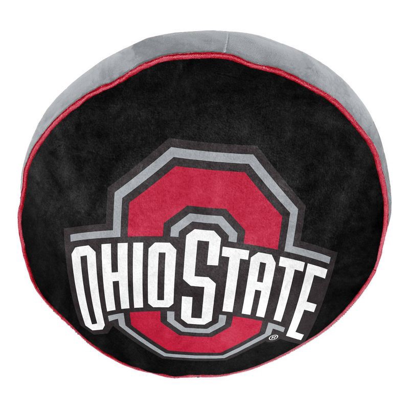 slide 3 of 5, NCAA Ohio State Buckeyes 15" Circular Cloud Pillow, 1 ct