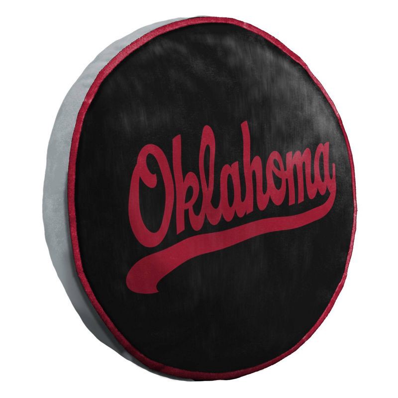 slide 2 of 5, NCAA Oklahoma Sooners 15" Circular Cloud Pillow, 1 ct