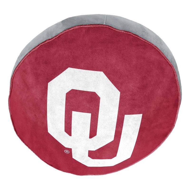 slide 3 of 5, NCAA Oklahoma Sooners 15" Circular Cloud Pillow, 1 ct