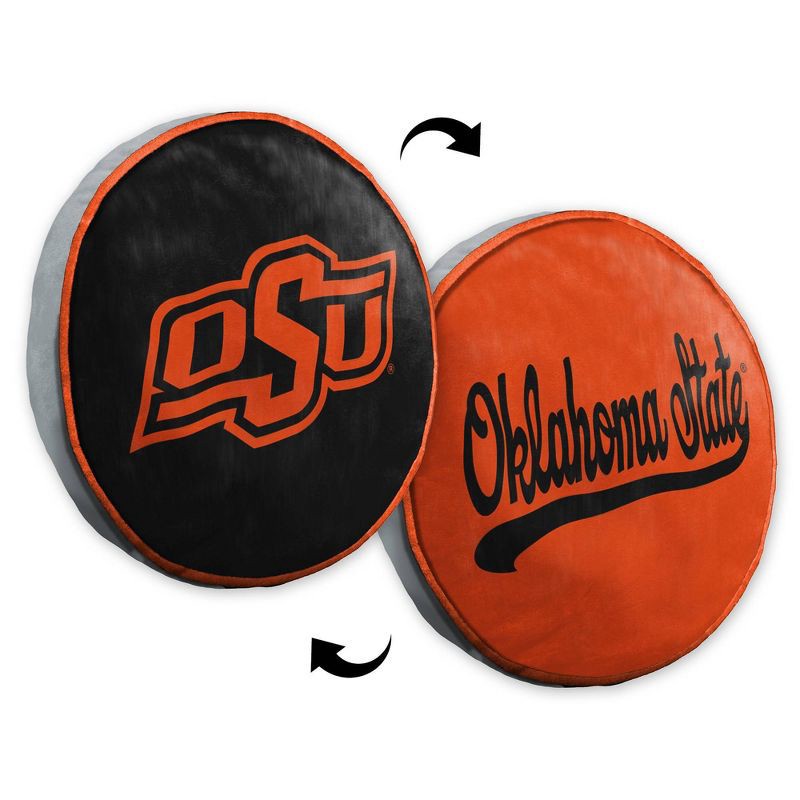 slide 3 of 4, NCAA Oklahoma State Cowboys 15" Circular Cloud Pillow, 1 ct