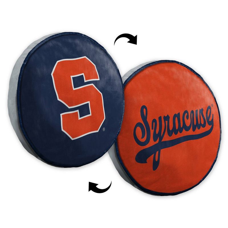 slide 4 of 5, NCAA Syracuse Orange 15" Circular Cloud Pillow, 1 ct