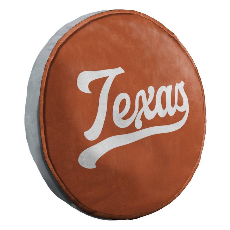 slide 2 of 5, NCAA Texas Longhorns 15" Circular Cloud Pillow, 1 ct