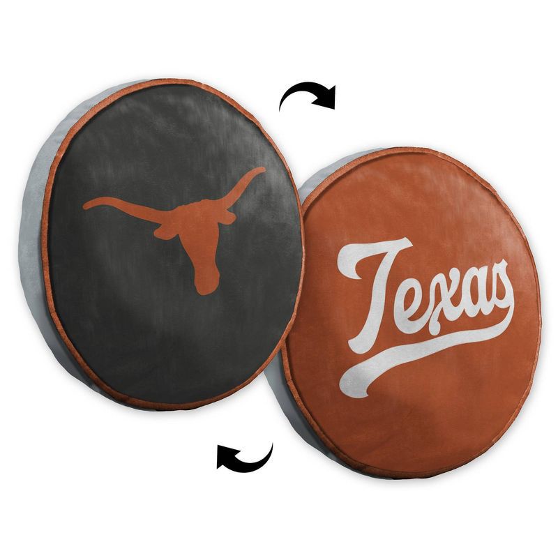 slide 4 of 5, NCAA Texas Longhorns 15" Circular Cloud Pillow, 1 ct
