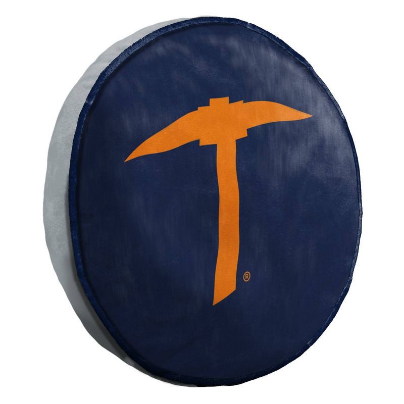 slide 1 of 5, NCAA UTEP Miners 15" Circular Cloud Pillow, 1 ct