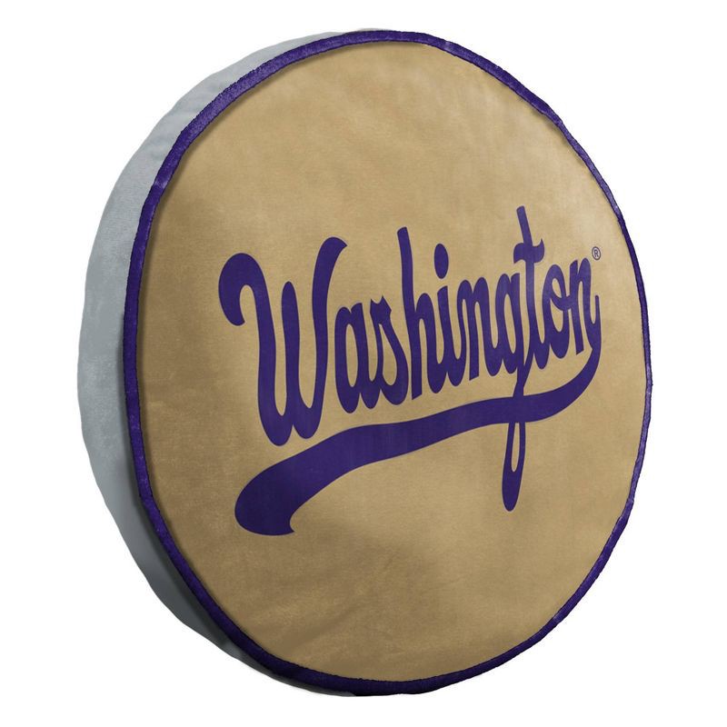slide 2 of 5, NCAA Washington Huskies 15" Circular Cloud Pillow, 1 ct