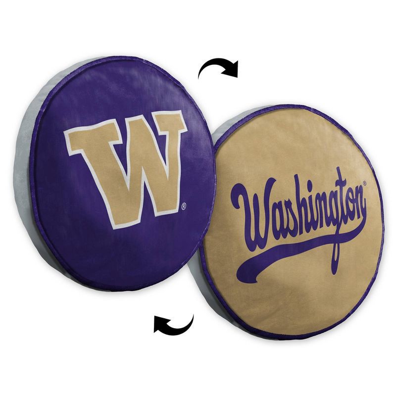 slide 4 of 5, NCAA Washington Huskies 15" Circular Cloud Pillow, 1 ct