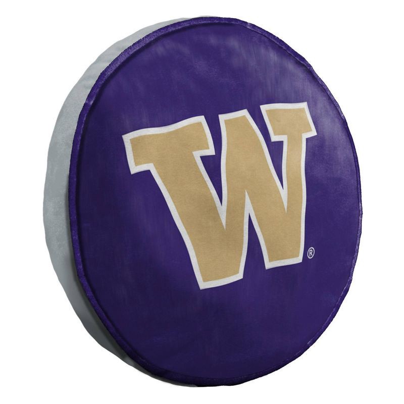slide 1 of 5, NCAA Washington Huskies 15" Circular Cloud Pillow, 1 ct