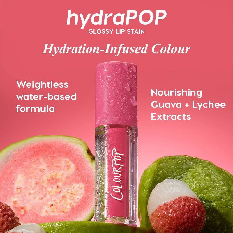 slide 7 of 8, ColourPop HydraPop Glossy Lip Stain - 90s Babe - 0.11 fl oz, 0.11 fl oz