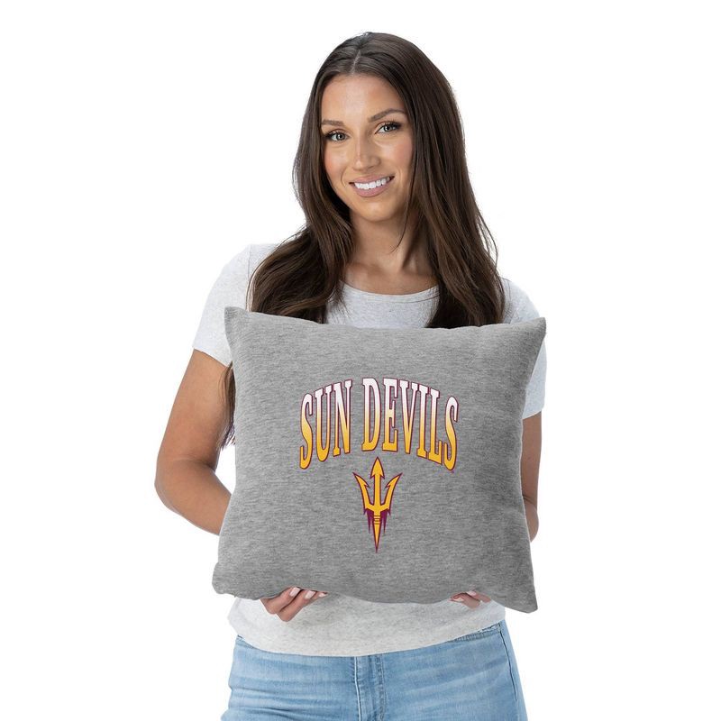slide 2 of 5, NCAA Arizona State Sun Devils 16" Heather Gray Sweatshirt Pillow, 1 ct