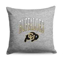 NCAA Colorado Buffaloes 16" Heather Gray Sweatshirt Pillow