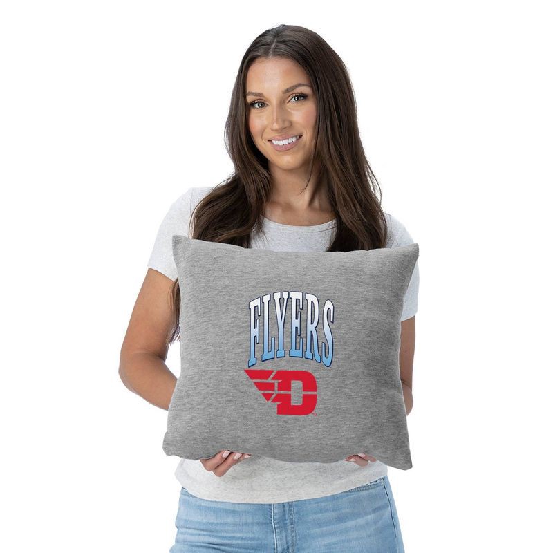 slide 2 of 5, NCAA Dayton Flyers 16" Heather Gray Sweatshirt Pillow, 1 ct