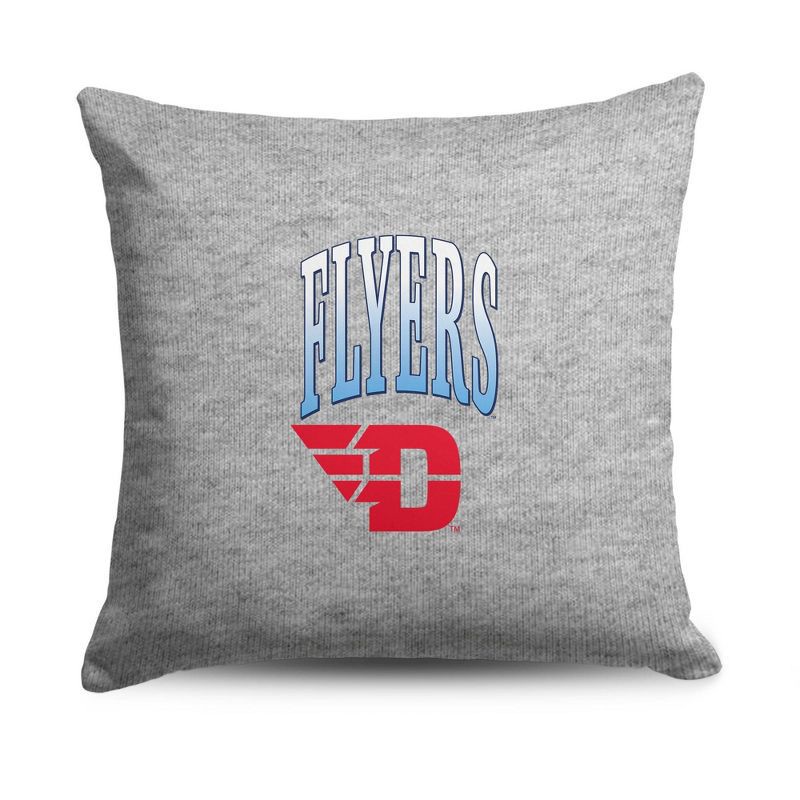 slide 1 of 5, NCAA Dayton Flyers 16" Heather Gray Sweatshirt Pillow, 1 ct