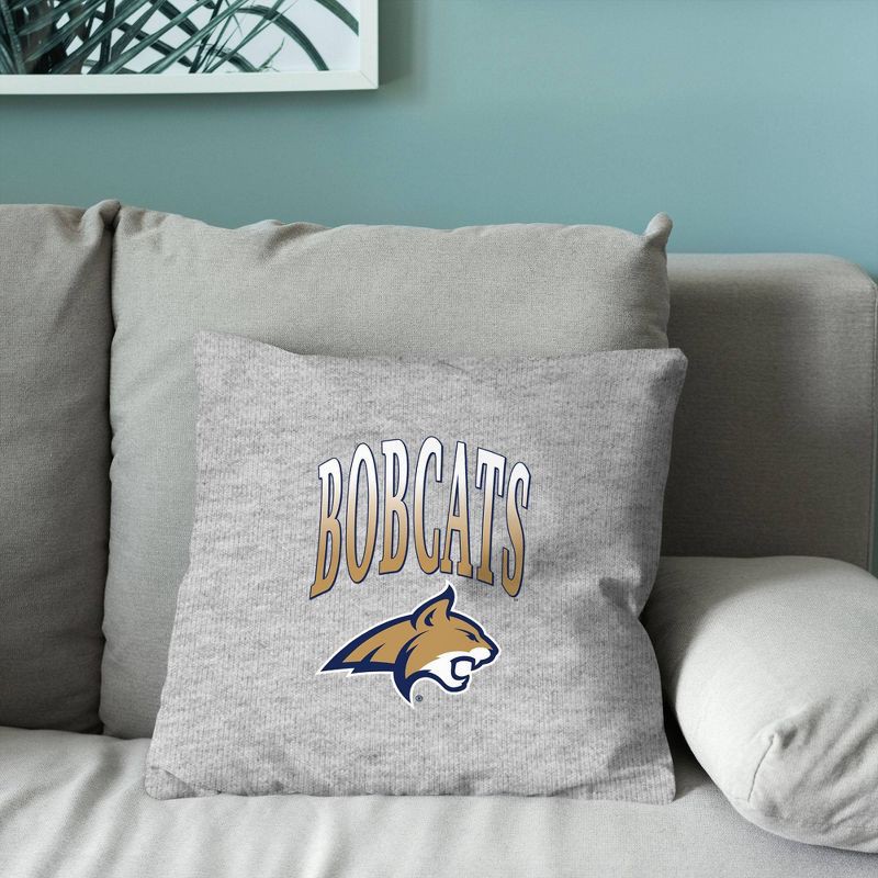 slide 4 of 5, NCAA Montana State Bobcats 16" Heather Gray Sweatshirt Pillow, 1 ct