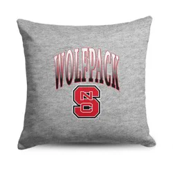 NCAA NC State Wolfpack 16" Heather Gray Sweatshirt Pillow