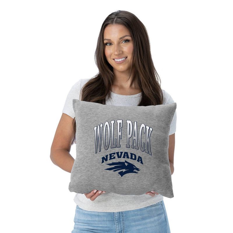 slide 2 of 5, NCAA Nevada Wolf Pack 16" Heather Gray Sweatshirt Pillow, 1 ct