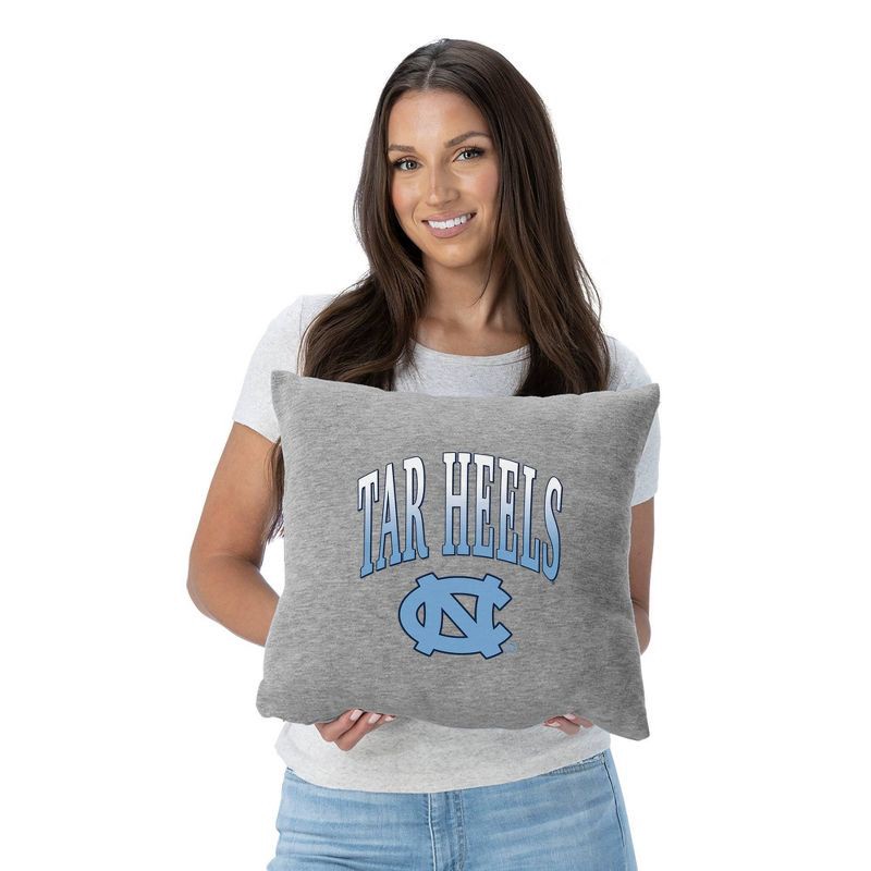 slide 2 of 5, NCAA North Carolina Tar Heels 16" Heather Gray Sweatshirt Pillow, 1 ct