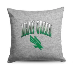 NCAA North Texas Mean Green 16" Heather Gray Sweatshirt Pillow