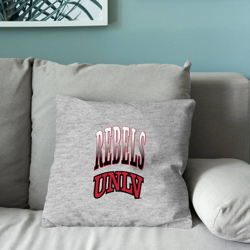 slide 4 of 5, NCAA UNLV Rebels 16" Heather Gray Sweatshirt Pillow, 1 ct