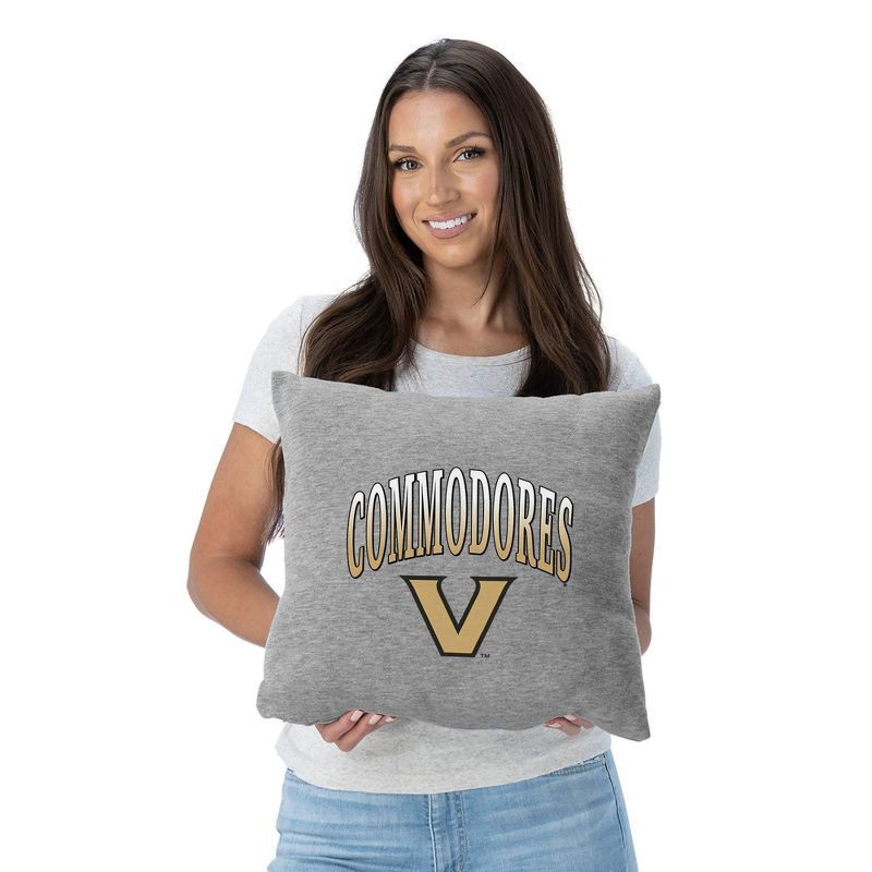 slide 2 of 5, NCAA Vanderbilt Commodores 16" Heather Gray Sweatshirt Pillow, 1 ct