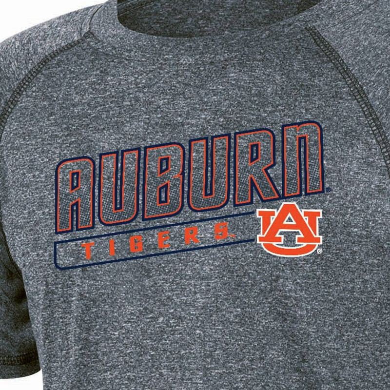 slide 3 of 3, NCAA Auburn Tigers Boys' Gray Poly T-Shirt - XL, 1 ct