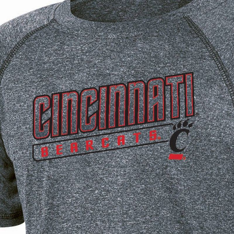 slide 3 of 3, NCAA Cincinnati Bearcats Boys' Gray Poly T-Shirt - XS, 1 ct