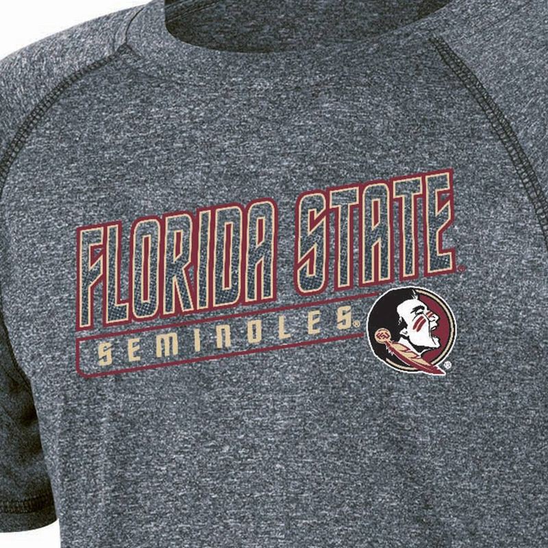 slide 3 of 3, NCAA Florida State Seminoles Boys' Gray Poly T-Shirt - L, 1 ct