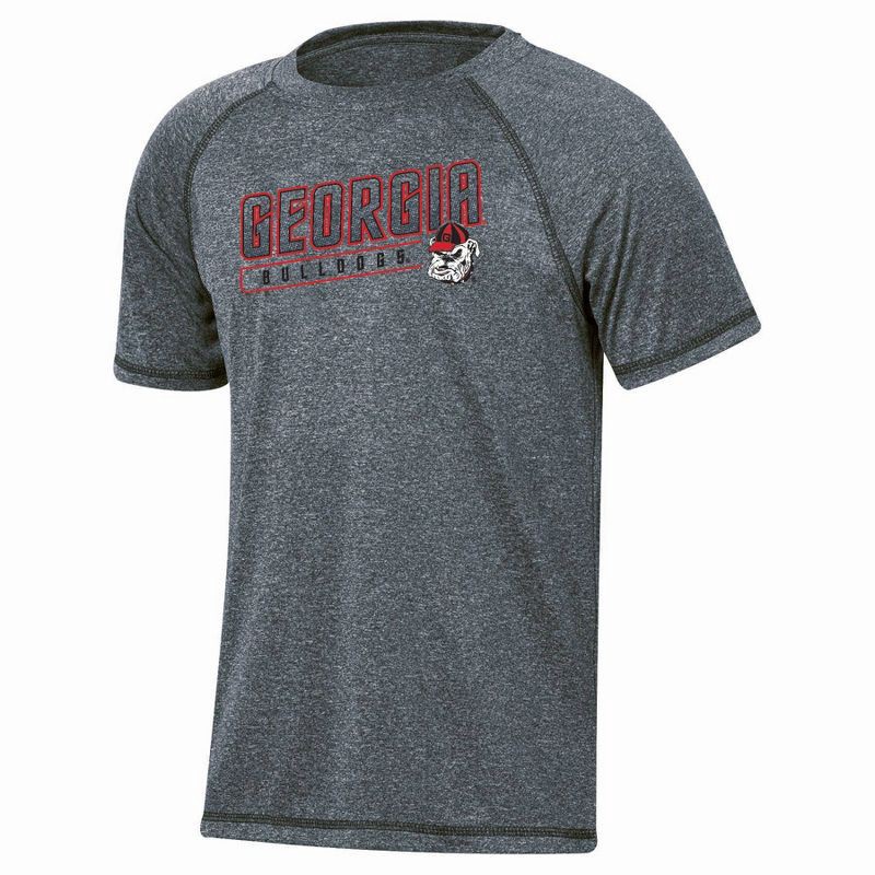 slide 1 of 3, NCAA Georgia Bulldogs Boys' Gray Poly T-Shirt - XL, 1 ct