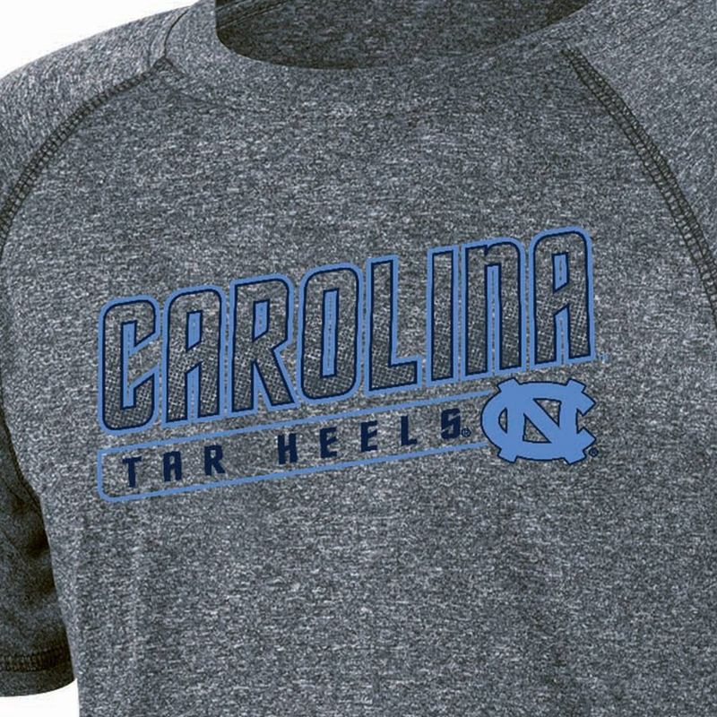 slide 3 of 3, NCAA North Carolina Tar Heels Boys' Gray Poly T-Shirt - XS, 1 ct