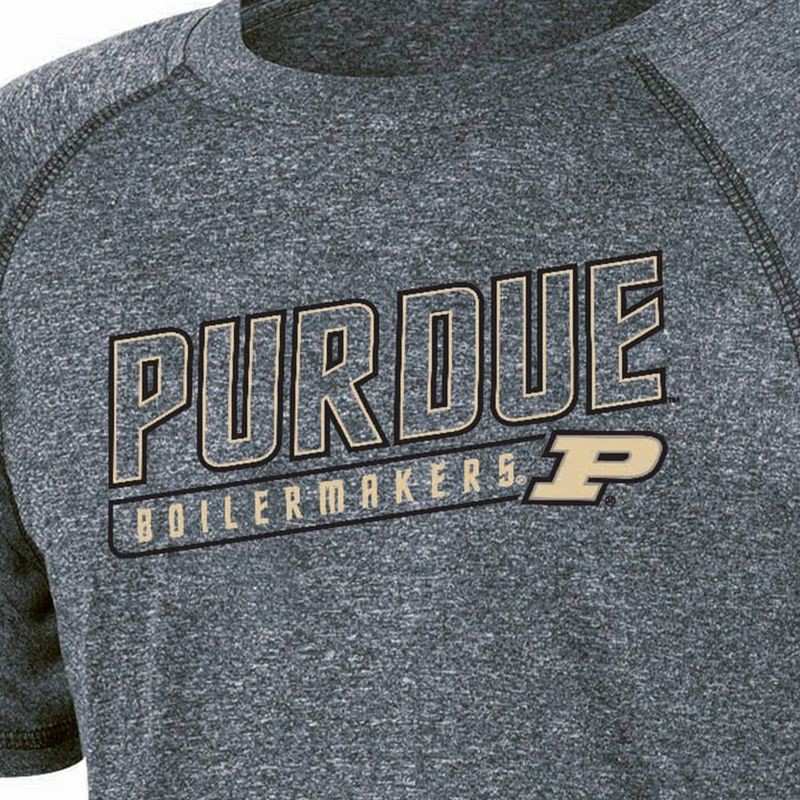 slide 3 of 3, NCAA Purdue Boilermakers Boys' Gray Poly T-Shirt - XL, 1 ct