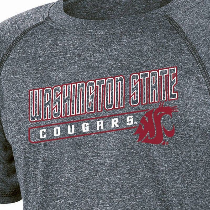 slide 3 of 3, NCAA Washington State Cougars Boys' Gray Poly T-Shirt - S, 1 ct