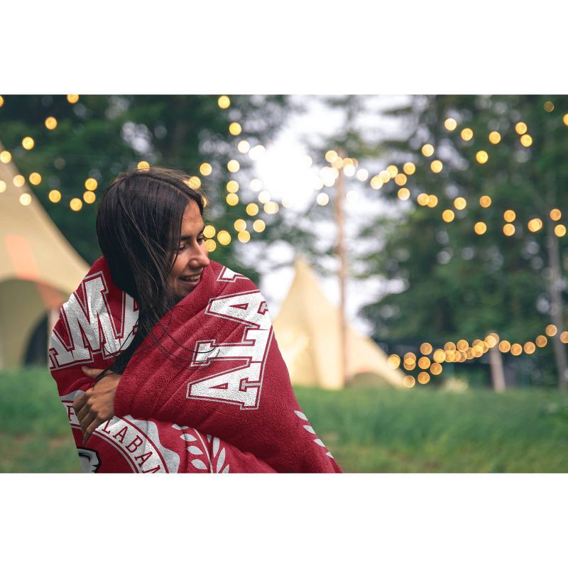 slide 2 of 2, NCAA Alabama Crimson Tide Crest Ultra Soft Blanket, 1 ct