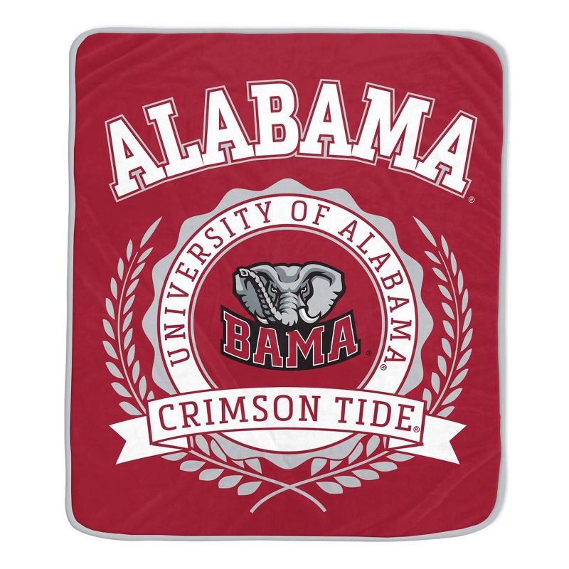 slide 1 of 2, NCAA Alabama Crimson Tide Crest Ultra Soft Blanket, 1 ct