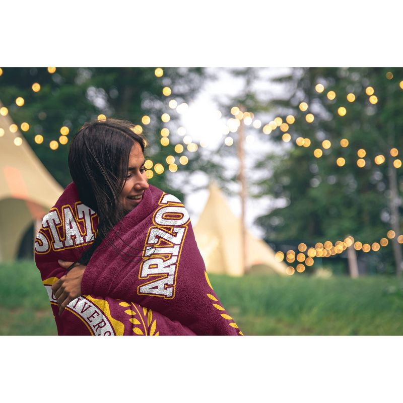 slide 2 of 2, NCAA Arizona State Sun Devils Crest Ultra Soft Blanket, 1 ct