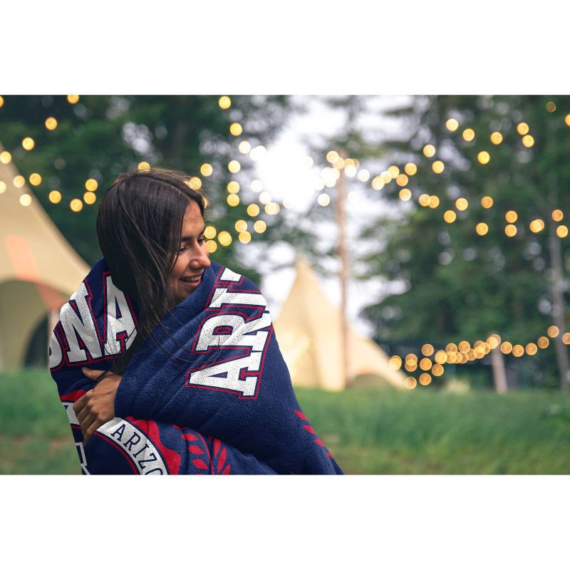 slide 2 of 2, NCAA Arizona Wildcats Crest Ultra Soft Blanket, 1 ct