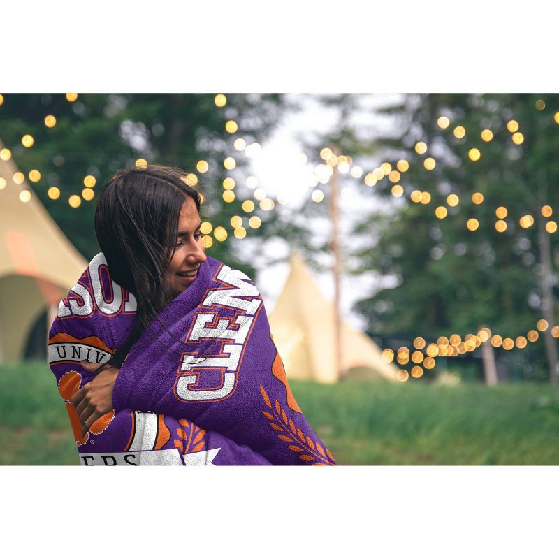 slide 2 of 2, NCAA Clemson Tigers Crest Ultra Soft Blanket, 1 ct