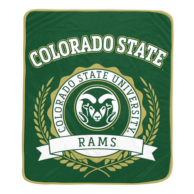 slide 1 of 2, NCAA Colorado State Rams Crest Ultra Soft Blanket, 1 ct