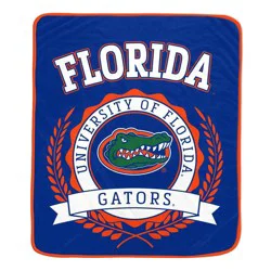 NCAA Florida Gators Crest Ultra Soft Blanket