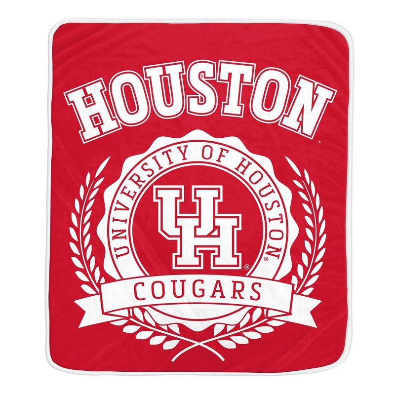 slide 1 of 2, NCAA Houston Cougars Crest Ultra Soft Blanket, 1 ct