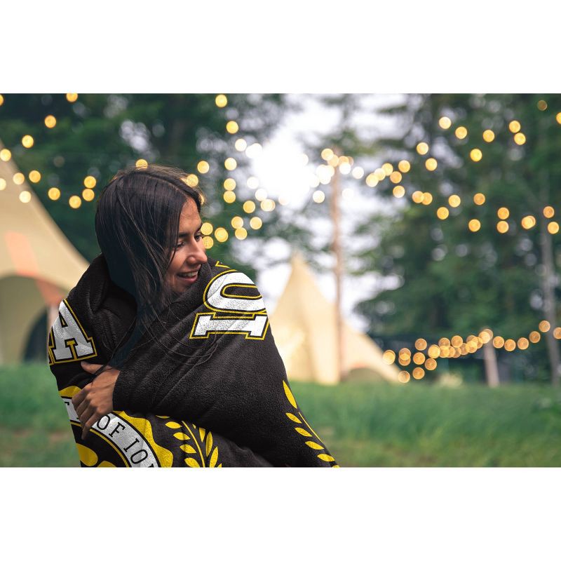 slide 2 of 2, NCAA Iowa Hawkeyes Crest Ultra Soft Blanket, 1 ct