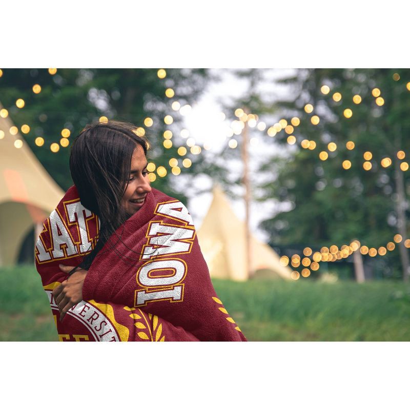 slide 2 of 2, NCAA Iowa State Cyclones Crest Ultra Soft Blanket, 1 ct