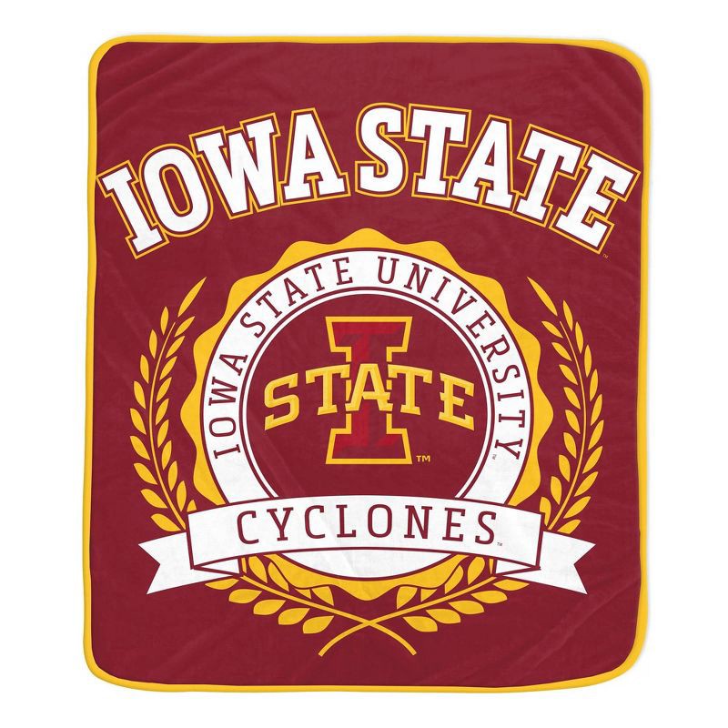slide 1 of 2, NCAA Iowa State Cyclones Crest Ultra Soft Blanket, 1 ct