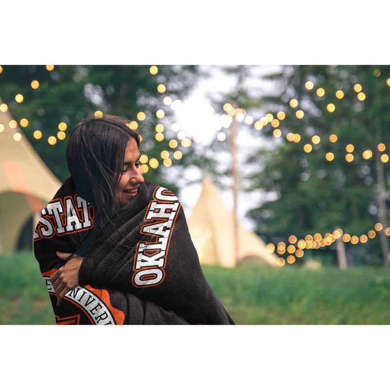 slide 2 of 2, NCAA Oklahoma State Cowboys Crest Ultra Soft Blanket, 1 ct