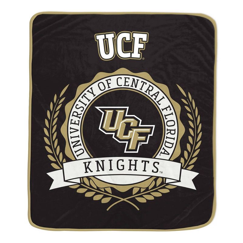 slide 1 of 2, NCAA UCF Knights Crest Ultra Soft Blanket, 1 ct