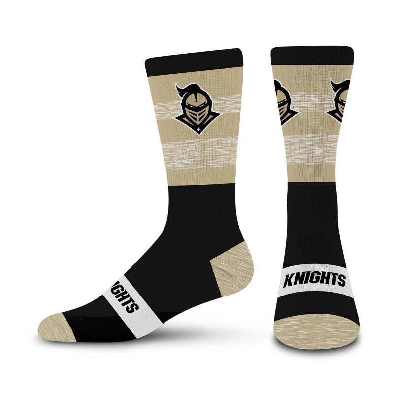 slide 1 of 3, NCAA Central Florida Knights Mixer Crew Socks: Cushioned Heel & Toe, Knit Fabric, 1 ct