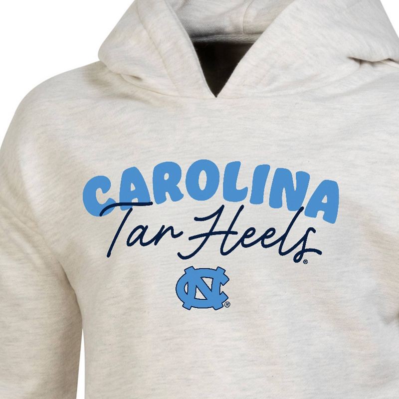 slide 3 of 3, NCAA North Carolina Tar Heels Girls' Hooded Sweatshirt - XS, 1 ct