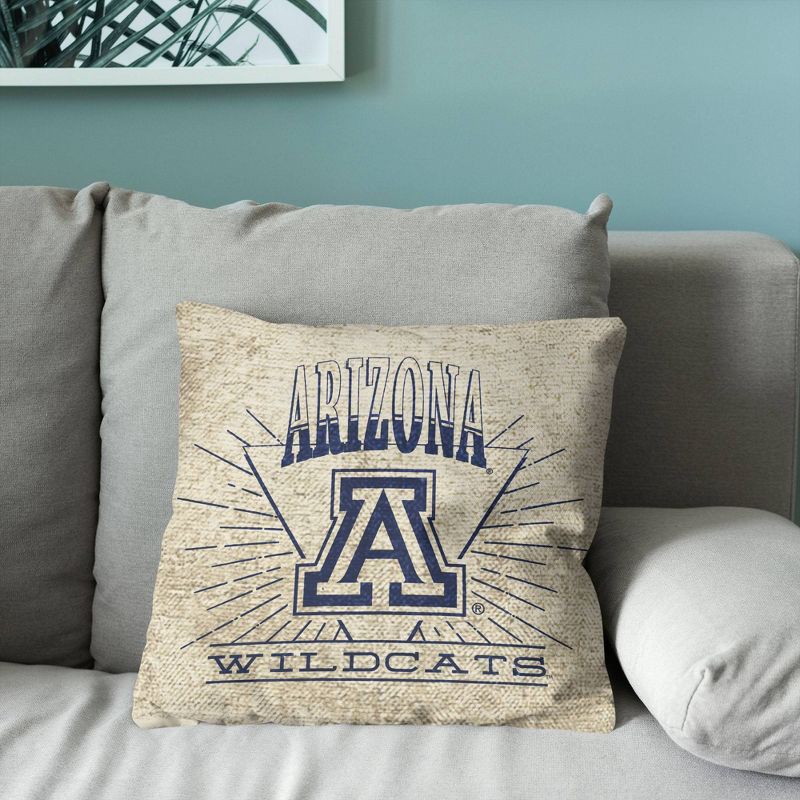 slide 3 of 5, NCAA Arizona Wildcats 26 x 26 Woven Tapestry Pillow, 1 ct